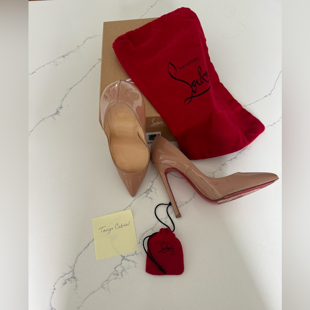 Christian Louboutin Pigalle 120 Patent Calf Hells Nude
